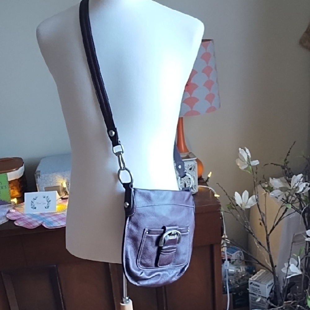 B Makowsky brown leather Crossbody bag - Picture 2 of 10